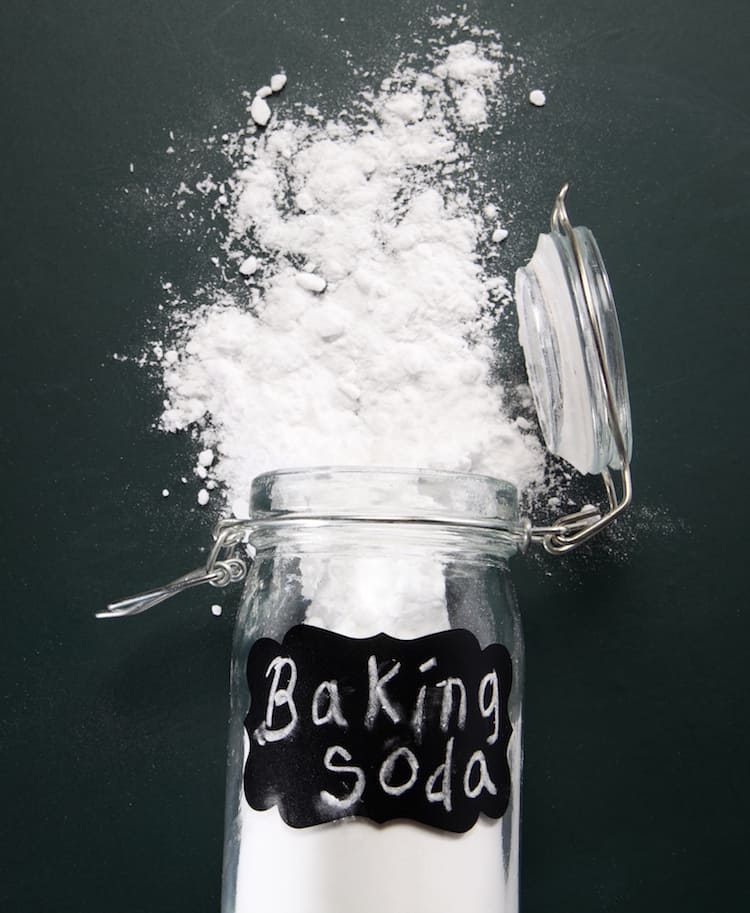 A jar of baking soda